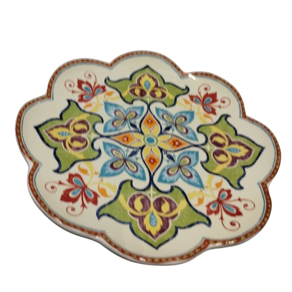 Pier 1 Imports Tapestry Ironstone Scalloped‎ 9.25